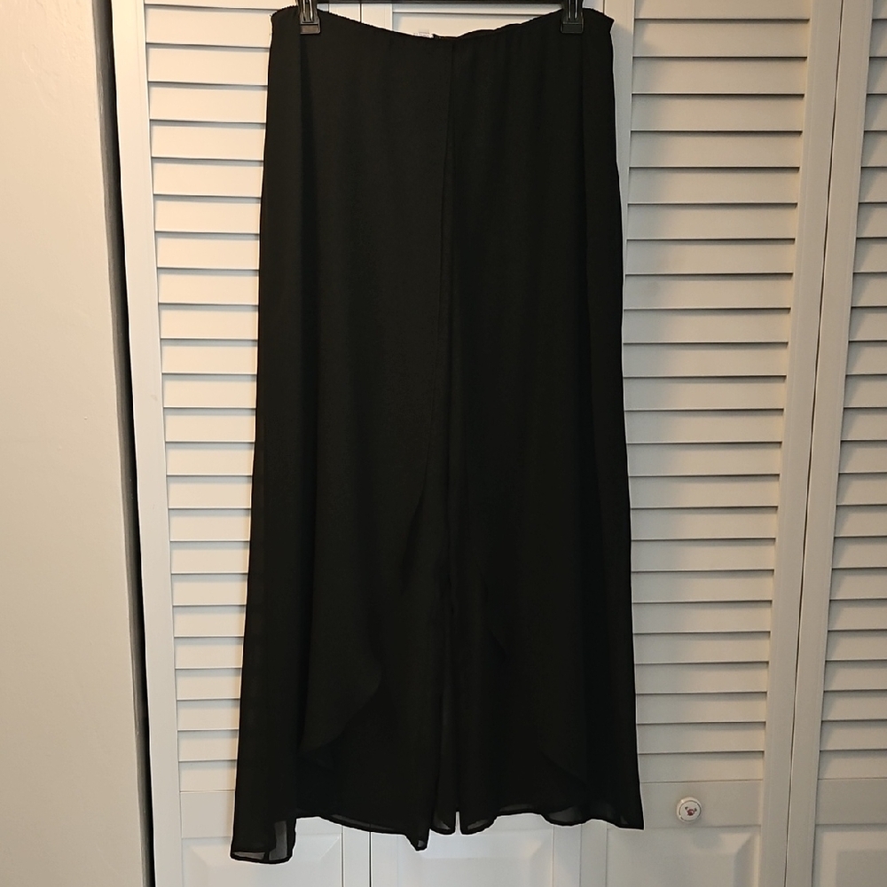 Alex Evenings Black Wide Leg Pants